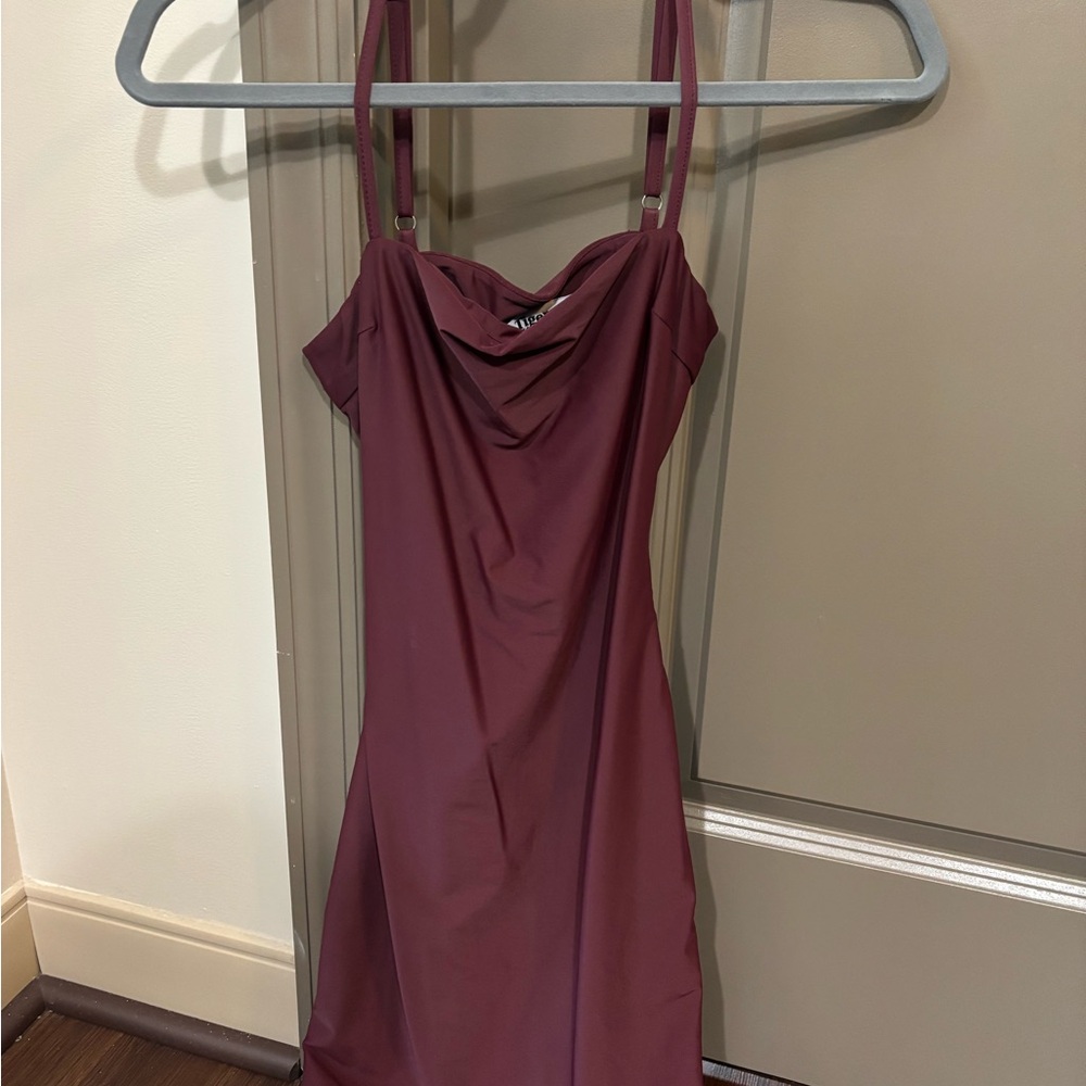 Burgundy Mini Dress
